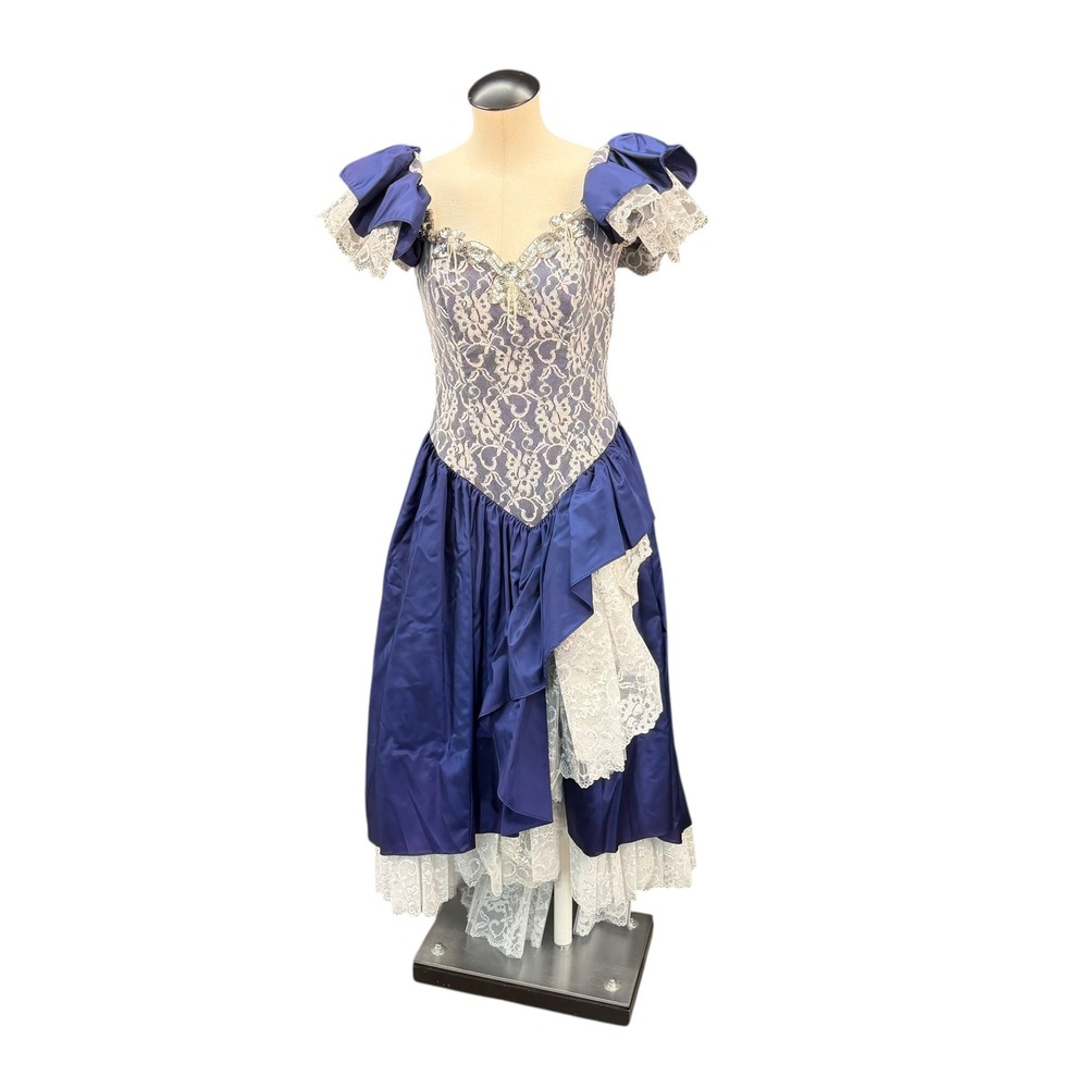 LORALIE‎ ORIGINAL Vintage Lace & Taffeta Party Dress – Size 12
